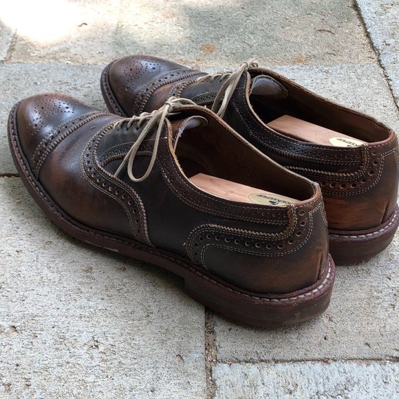 Allen Edmonds Strandmok Brogue Leather Dress Shoes - Picture 8 of 16